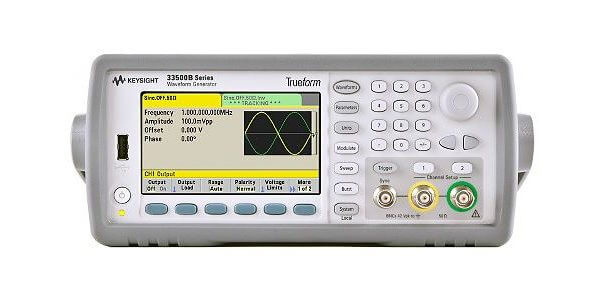 Keysight (formerly Agilent T&M) 33522B Waveform Generator, 30 MHz, 2-Channel With Arb