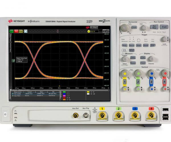 Keysight (formerly Agilent T&M) DSA91304A-800-805 Infiniium High Performance Oscilloscope: 13 GHz, 4-Channel