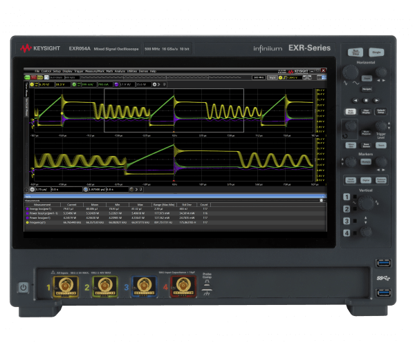 Keysight EXR054A Infiniium EXR-Series Oscilloscope: 500 MHz, 4 Channels