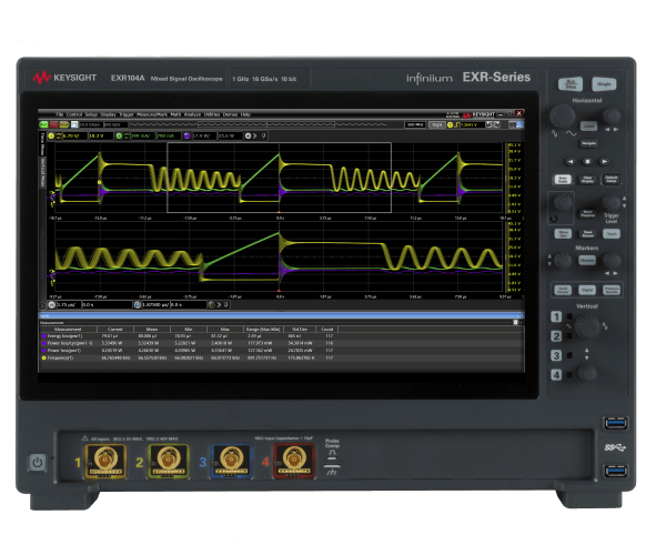 Keysight EXR104A Infiniium EXR-Series Oscilloscope: 1 GHz, 4 Channels