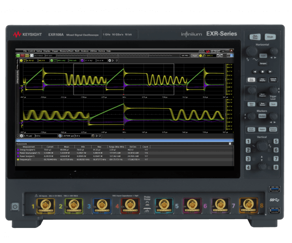 Keysight EXR108A Infiniium EXR-Series Oscilloscope: 1 GHz, 8 Channels