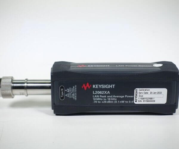 Keysight (formerly Agilent T&M) L2062XA LAN Wide Dynamic Range Average & Peak Power Sensor 10 MHz – 18 GHz